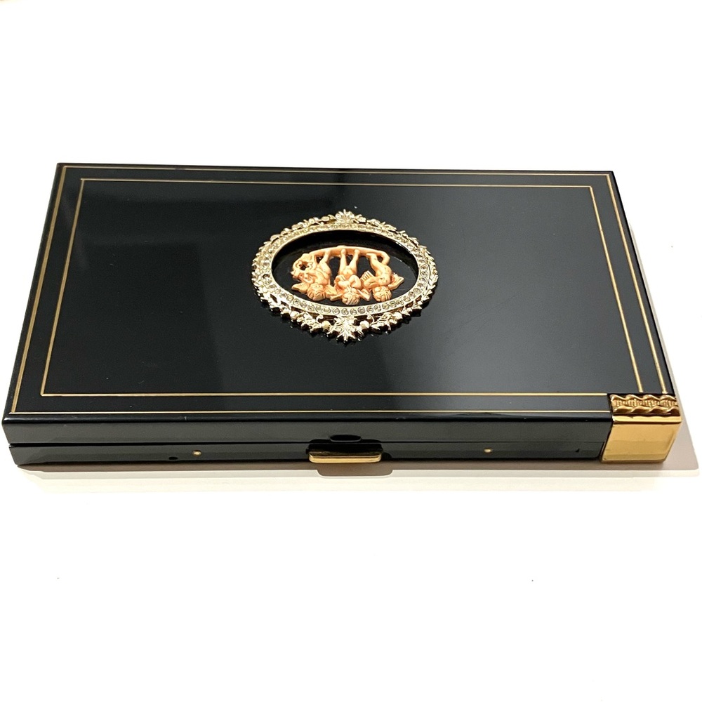 Vintage Volupte USA Compact Powder Lipstick Clutch